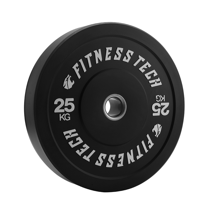 Lot de 150kg Disque Bumper Plate Noir Haute Résistance