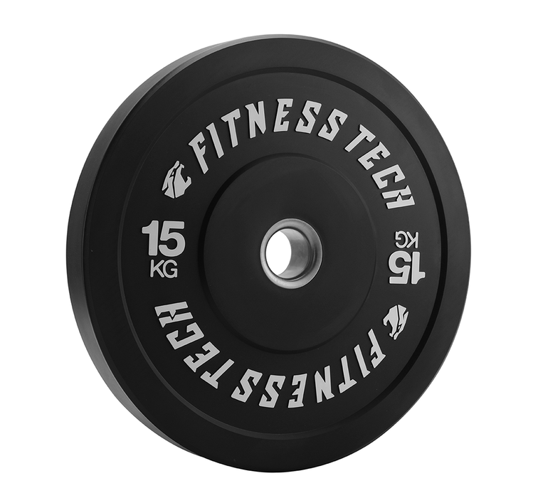 Lot de 150kg Disque Bumper Plate Noir Haute Résistance