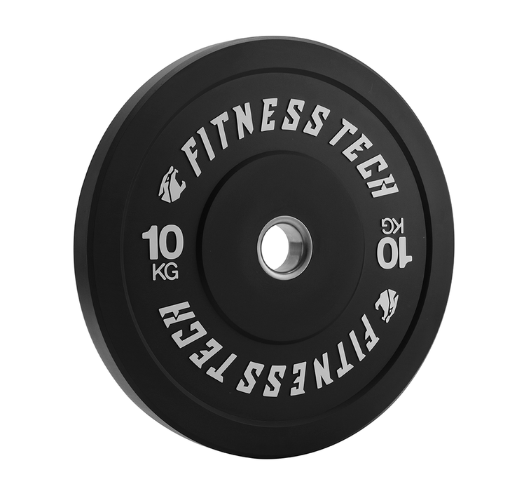 Lot de 150kg Disque Bumper Plate Noir Haute Résistance