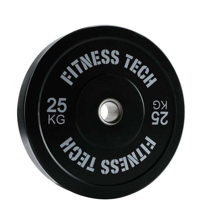 Black Bumper Plate Alta Resistencia - Fitness Tech