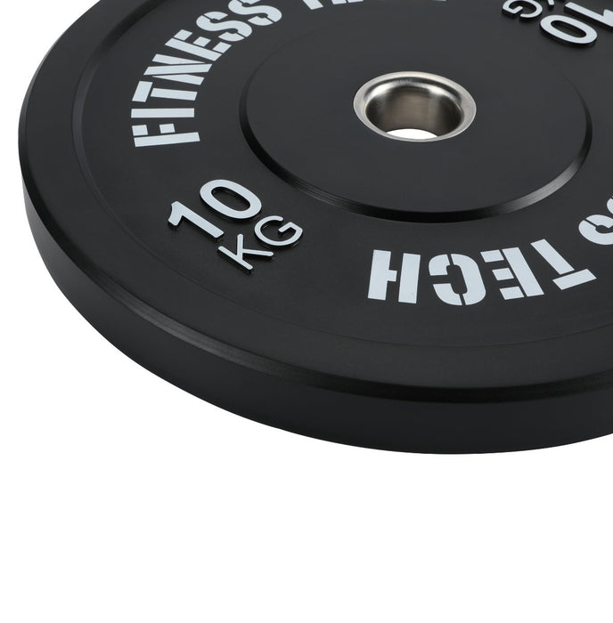 Black Bumper Plate Alta Resistencia - Fitness Tech