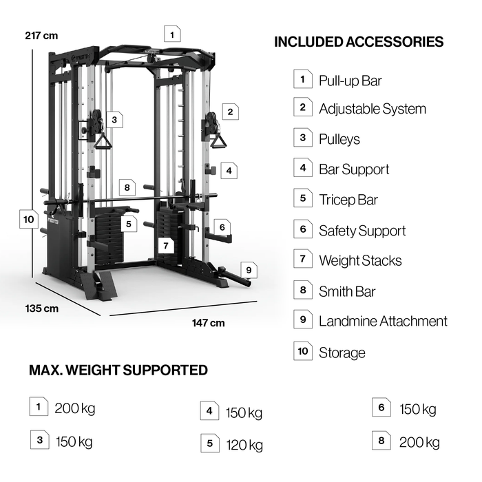 Fitness Multistation Smith machine S9000