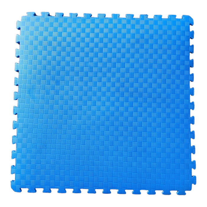 Puzzle Professionnel Tatami 100x100x3 cm Bleu et Rouge