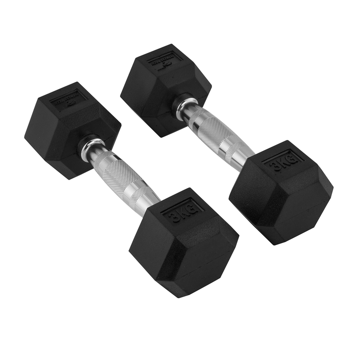 Mancuernas Hexagonales 1-9 Kg / Set 2 unidades