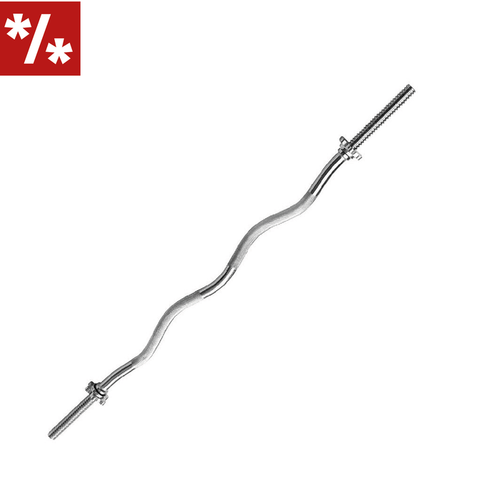 Barre Super Curl 150cm * 25mm / Avec 2 écrous