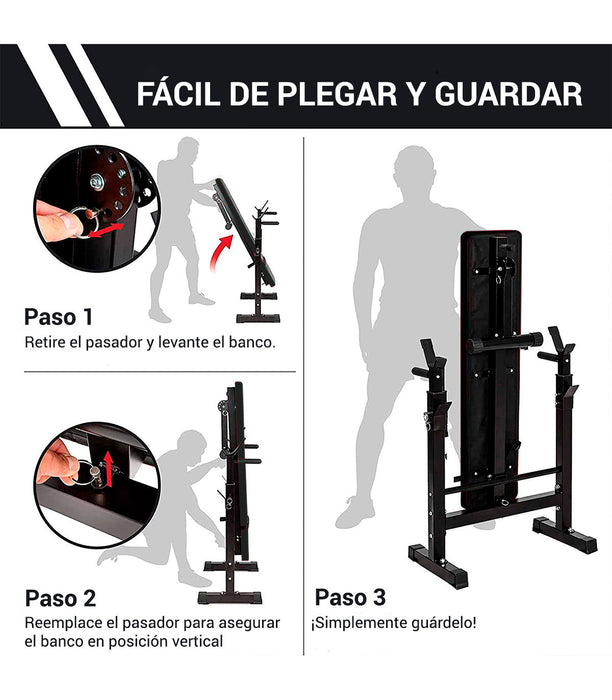 Banco de musculación multifuncional | Fitness Tech